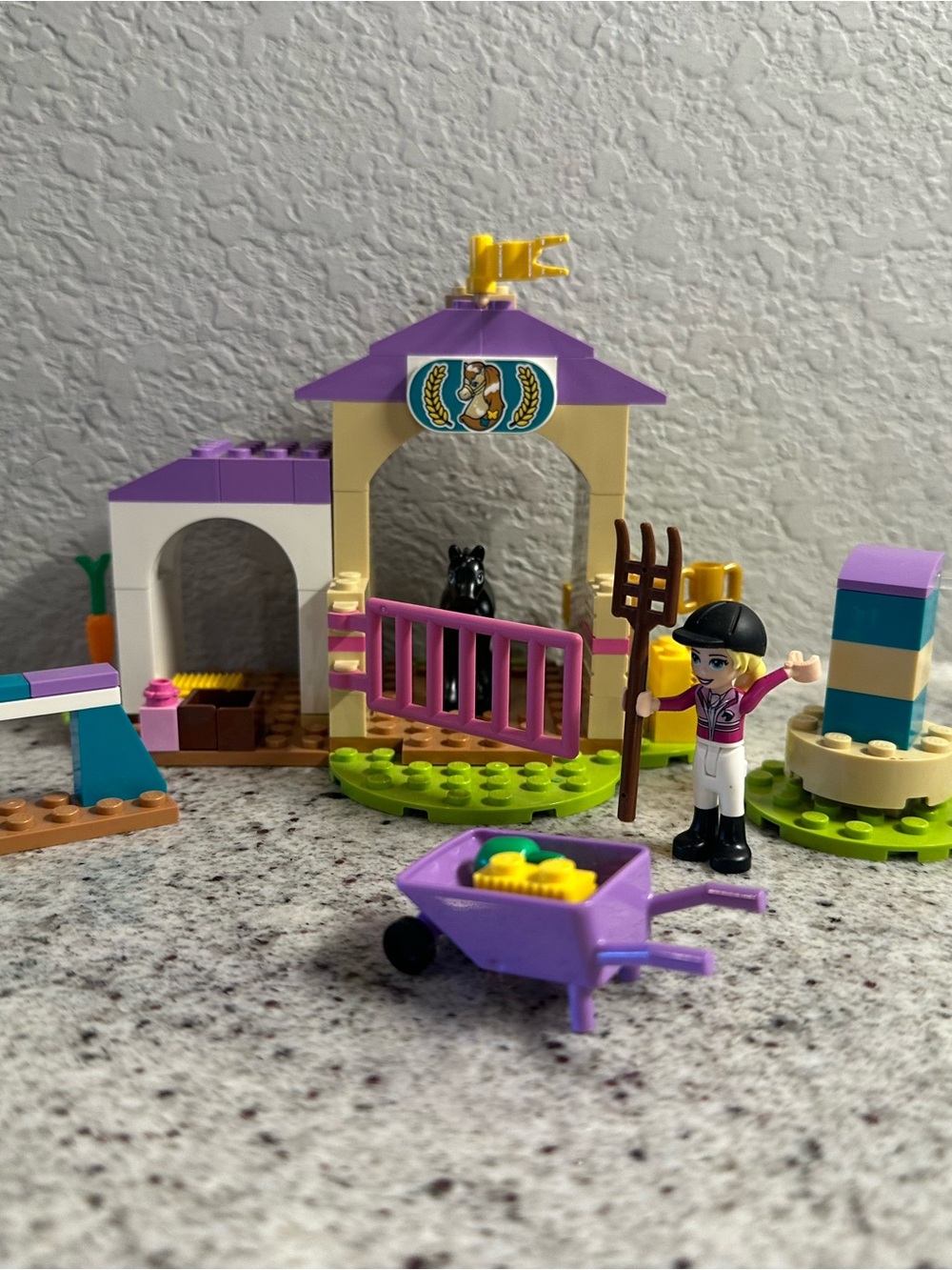 Lego Friends Purple, Pink and Tan Pony Stable Playset